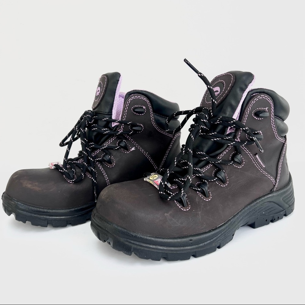 Women’s Framer 6" Steel Toe Waterproof Leather Slip Resistant Safety Work Boots